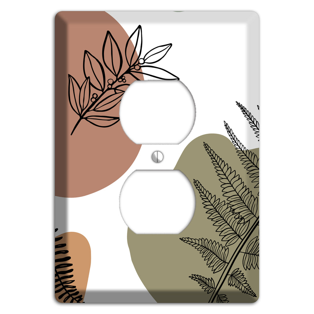 Fern & Shadow Duplex Outlet Wallplate