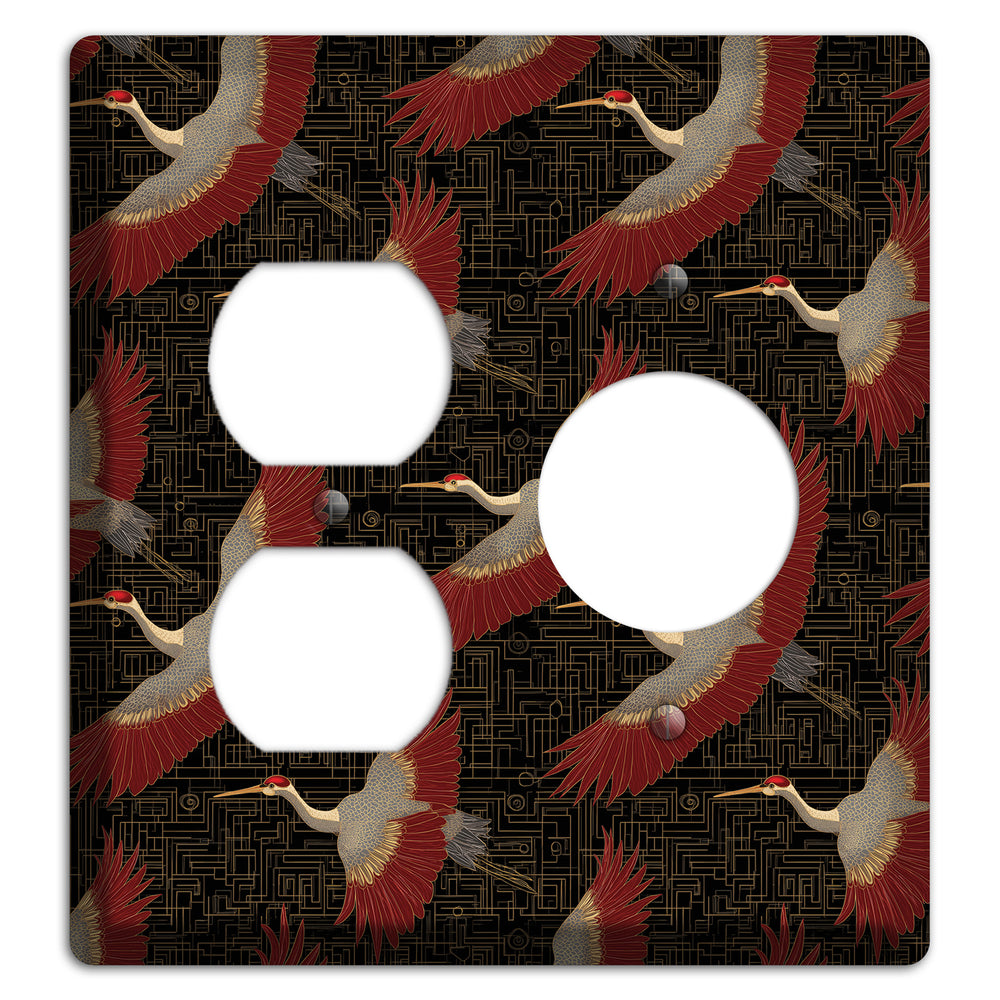 Scarlet Circuit Flight Duplex / Receptacle Wallplate