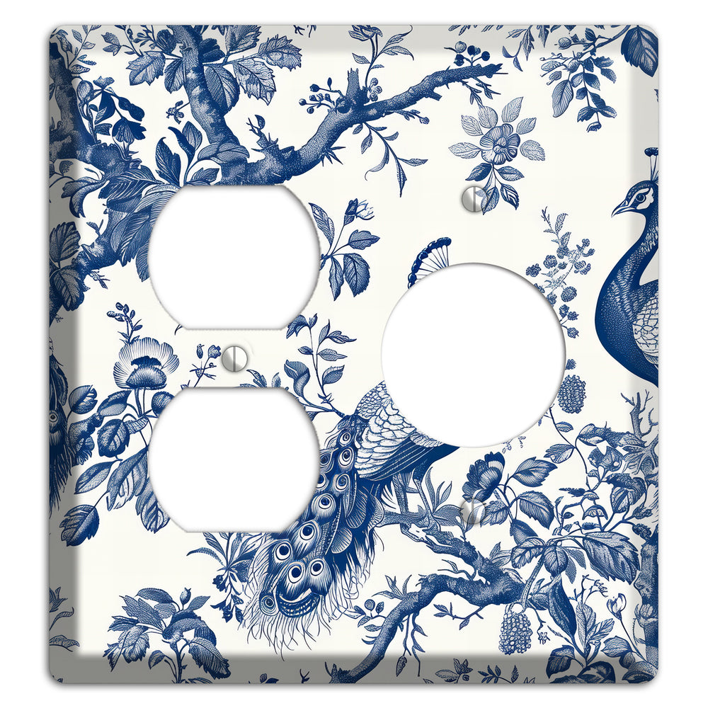 Peacock & Branch Duplex / Receptacle Wallplate
