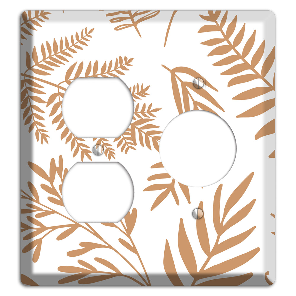 Scattered Fronds Duplex / Receptacle Wallplate