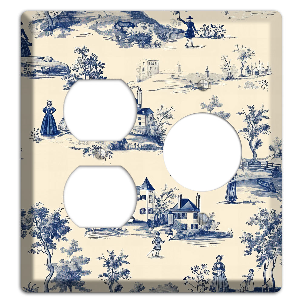 Pastoral Letter Duplex / Receptacle Wallplate
