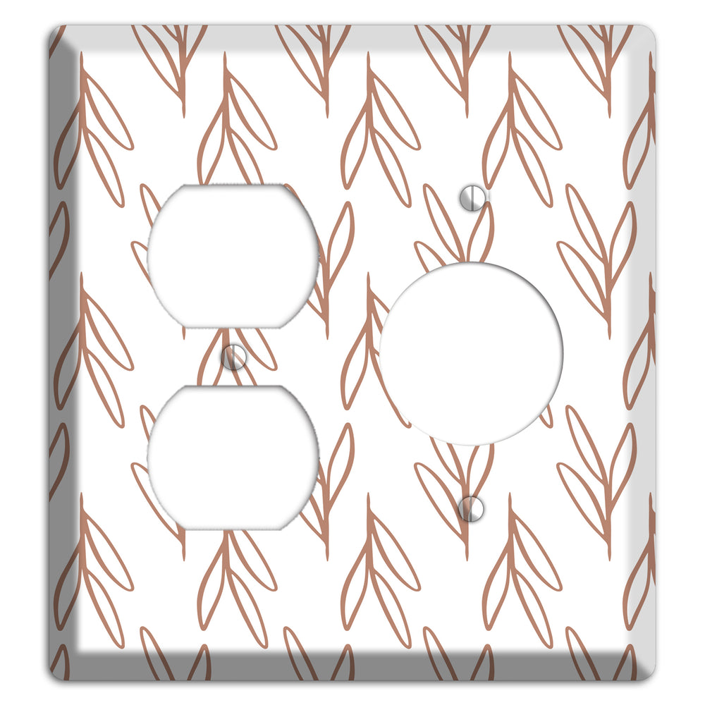 Whisper & Stem Duplex / Receptacle Wallplate