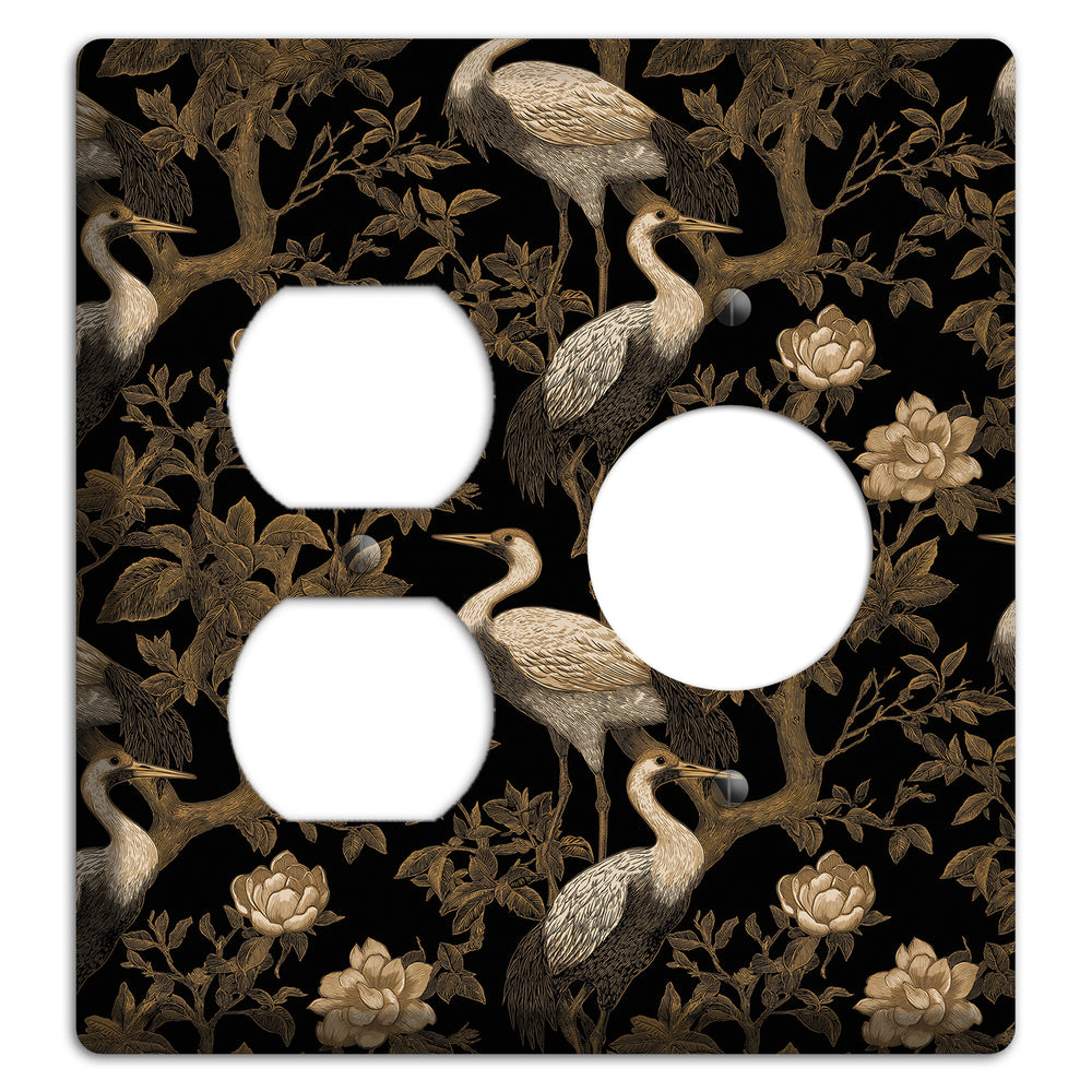 Obsidian Heron Dusk Duplex / Receptacle Wallplate