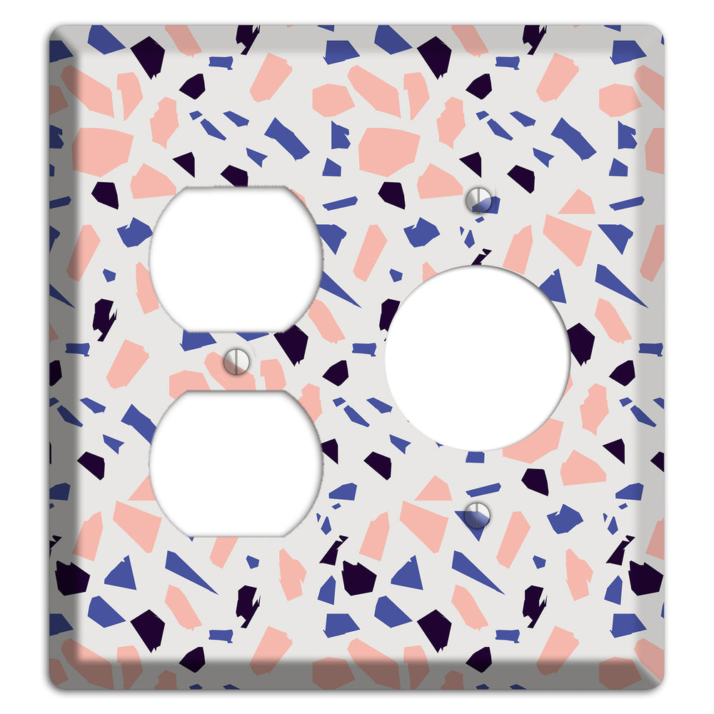 Coral Indigo Burst Duplex / Receptacle Wallplate