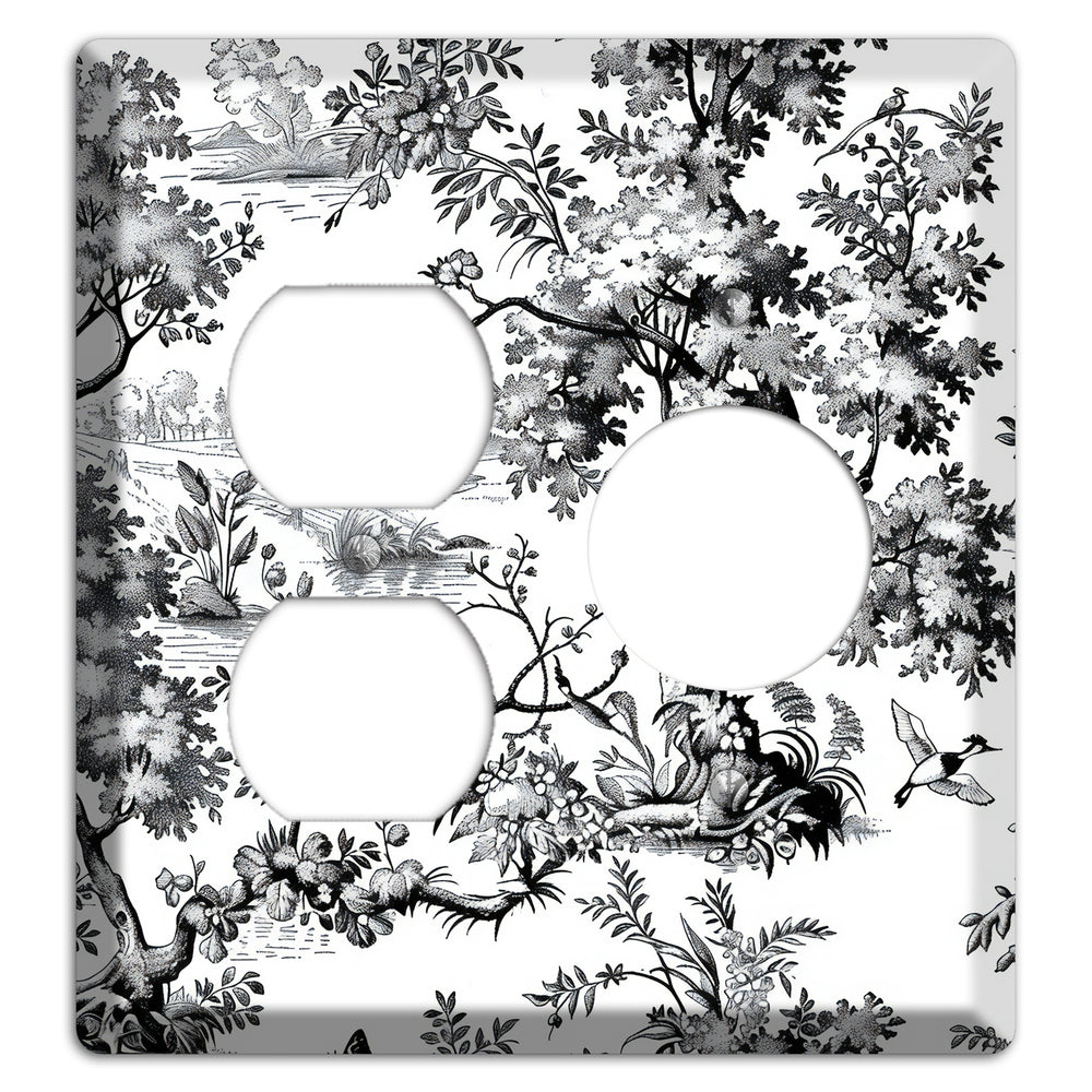 Pastoral Ink Reverie Duplex / Receptacle Wallplate
