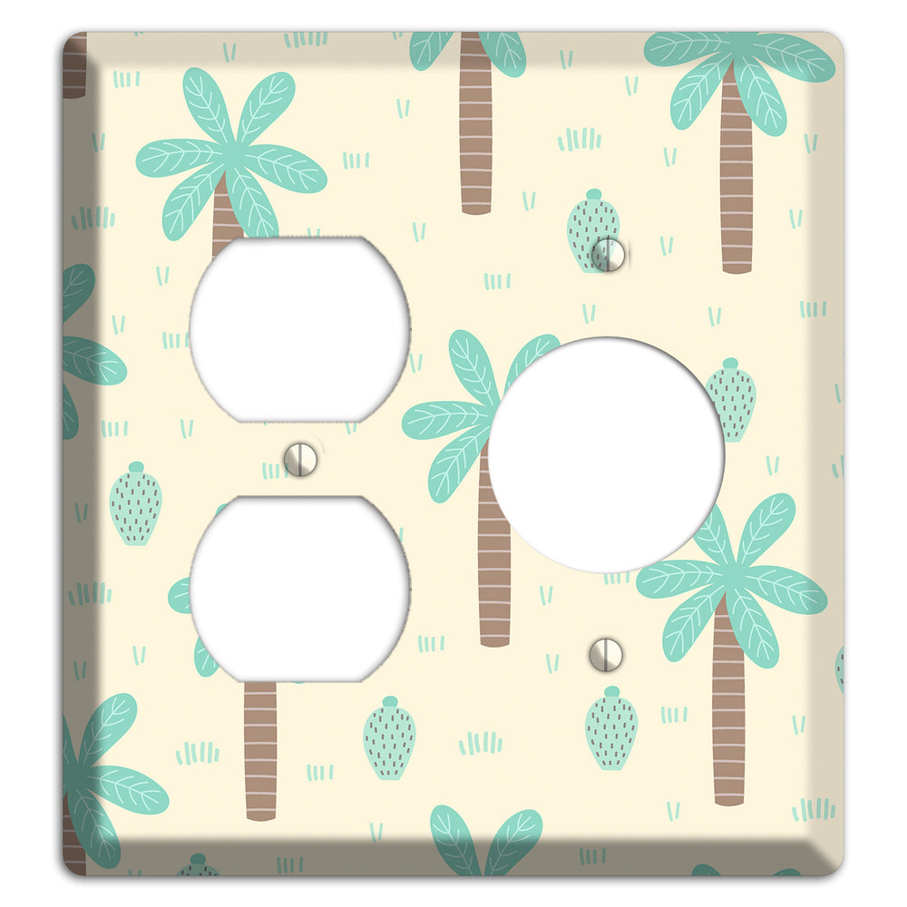 Dino Palmscape Duplex / Receptacle Wallplate