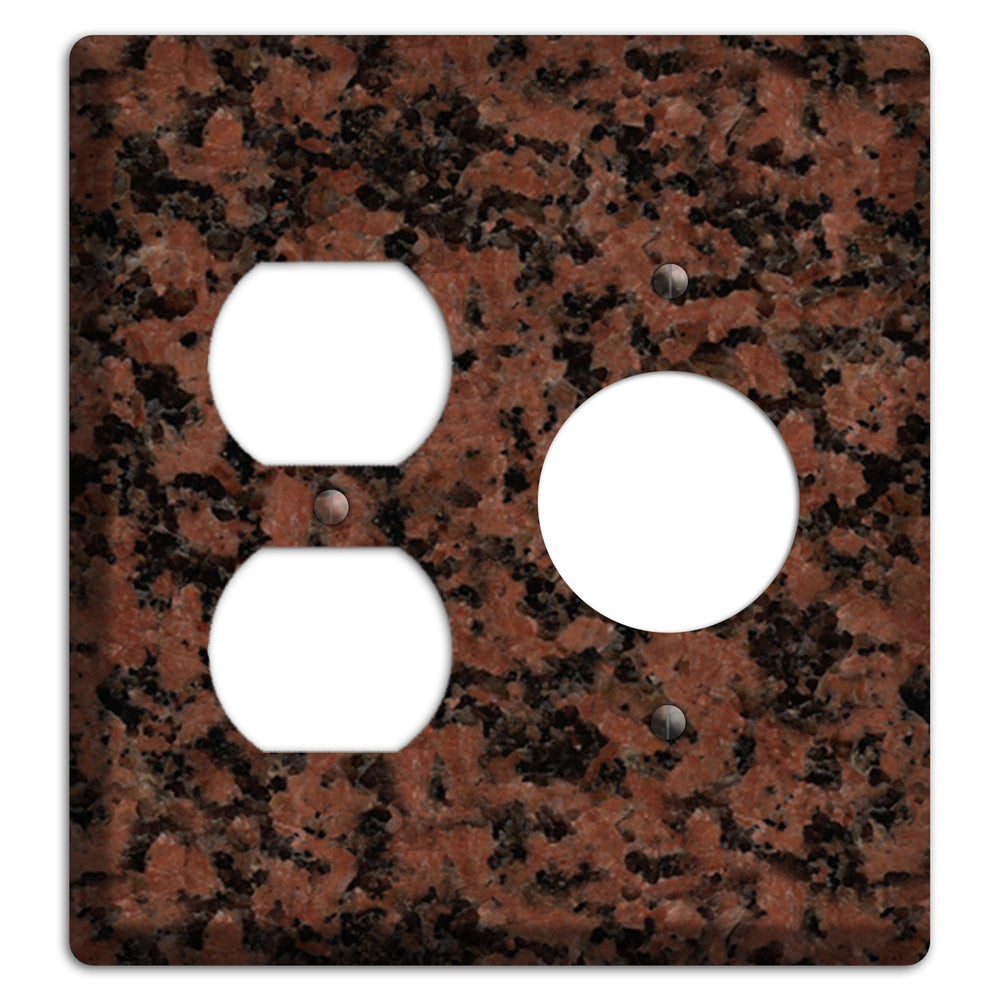 New Imperial Red Granite Duplex / Receptacle Wallplate