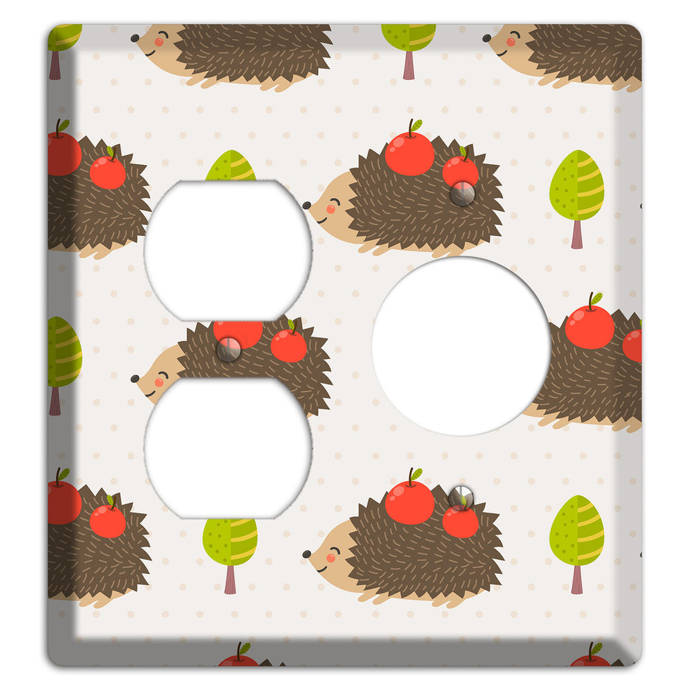 Hedgehog Harvest Duplex / Receptacle Wallplate