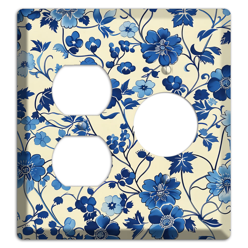 Porcelain Garden Riot Duplex / Receptacle Wallplate