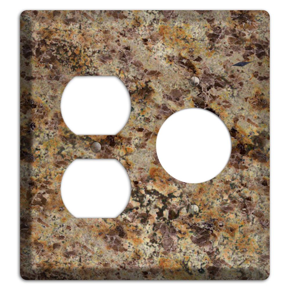 Golden Crystal Granite Duplex / Receptacle Wallplate