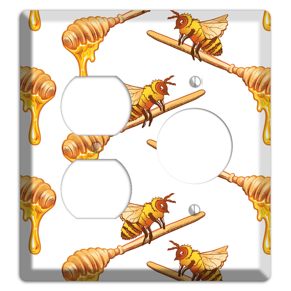 Honey Dipper Scatter Duplex / Receptacle Wallplate