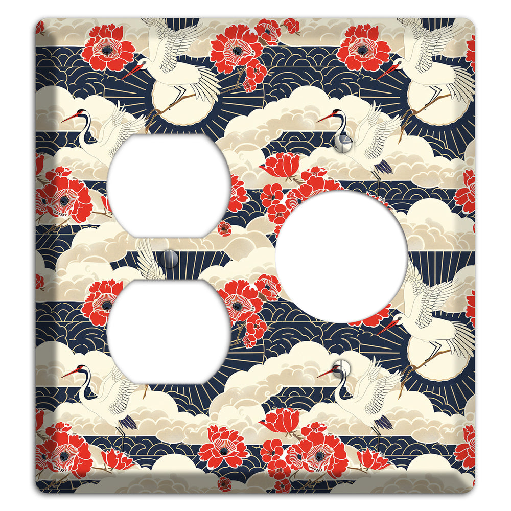Crimson Peony Ascent Duplex / Receptacle Wallplate
