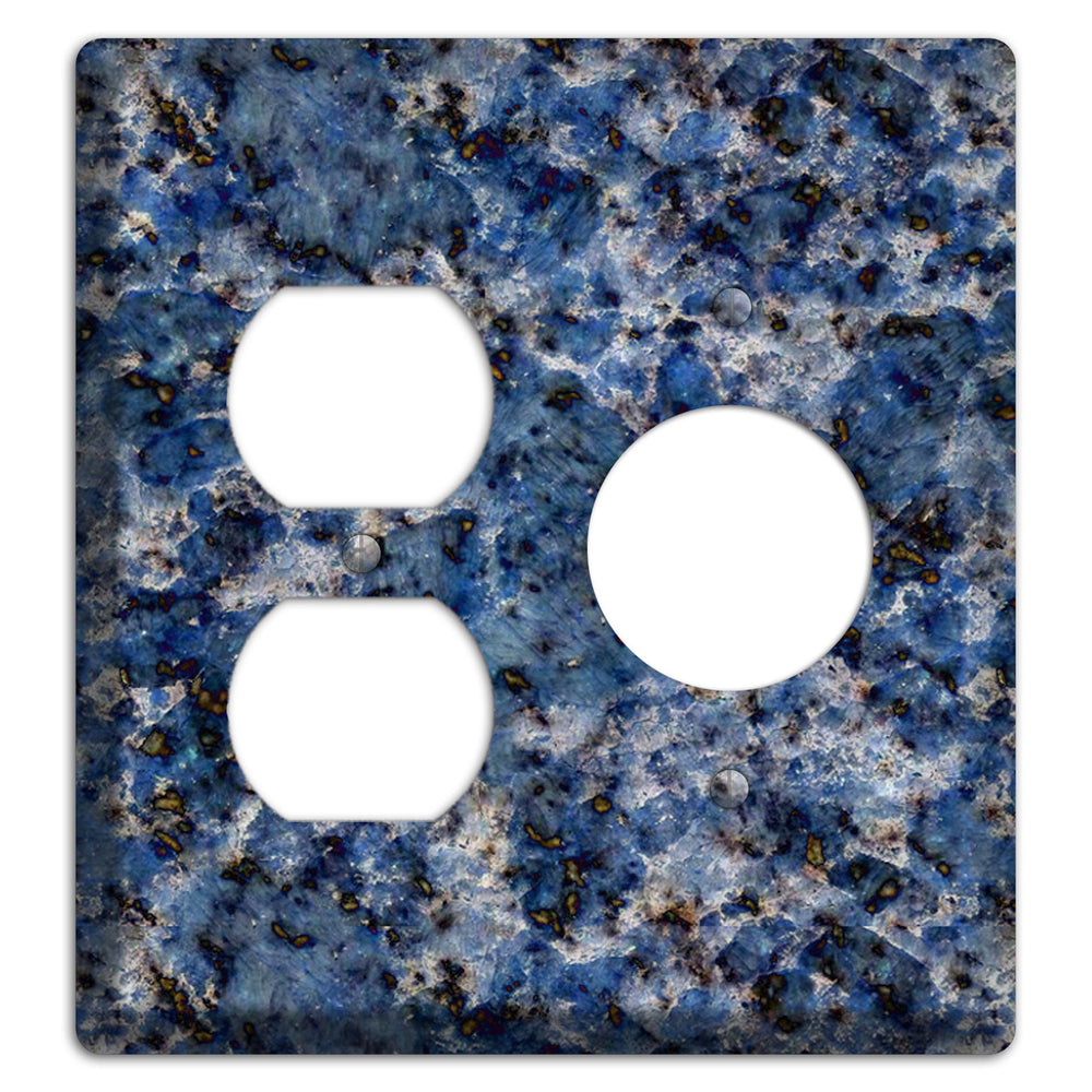 Blue Bahia Granite Duplex / Receptacle Wallplate