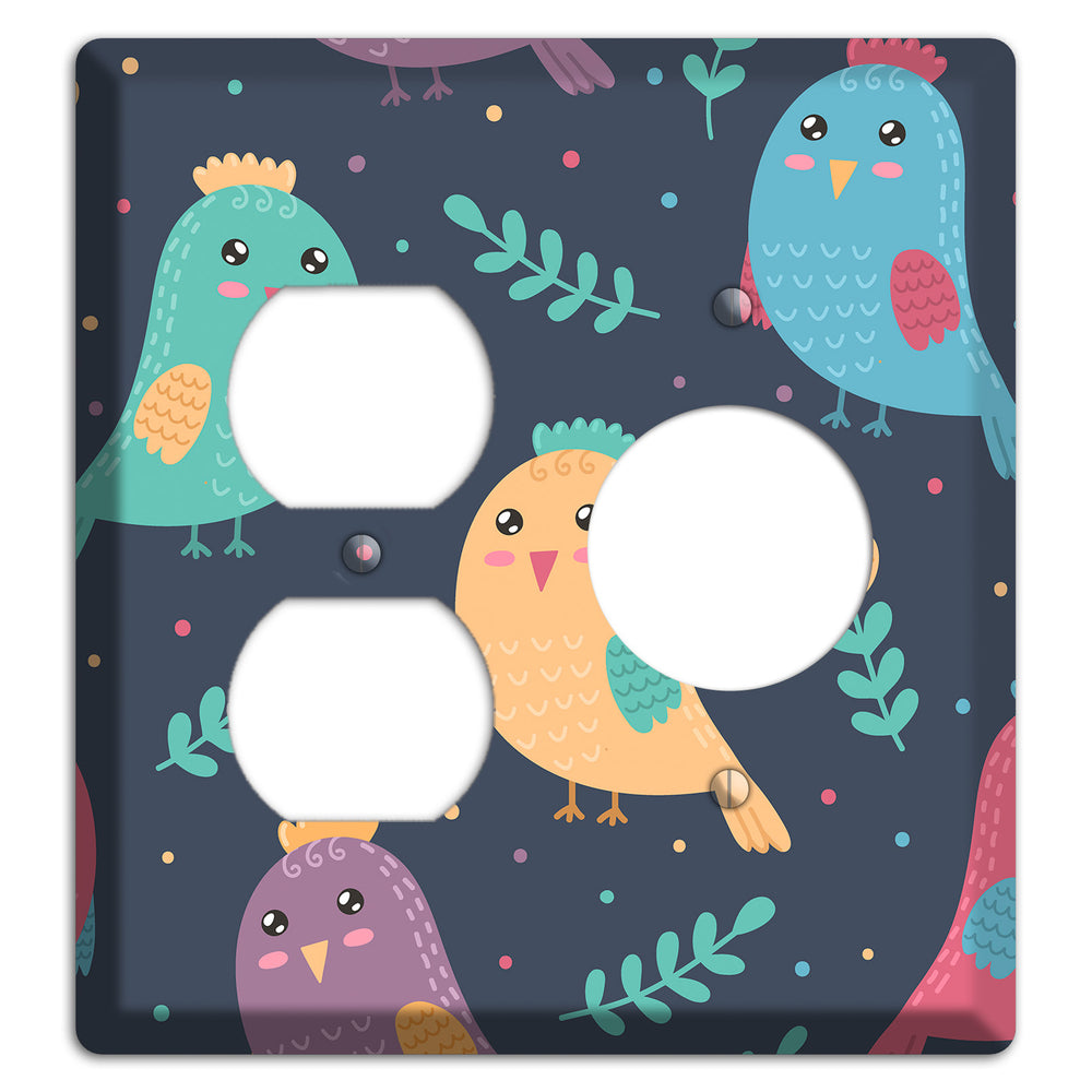 Jungle Giggles (Dark) Duplex / Receptacle Wallplate