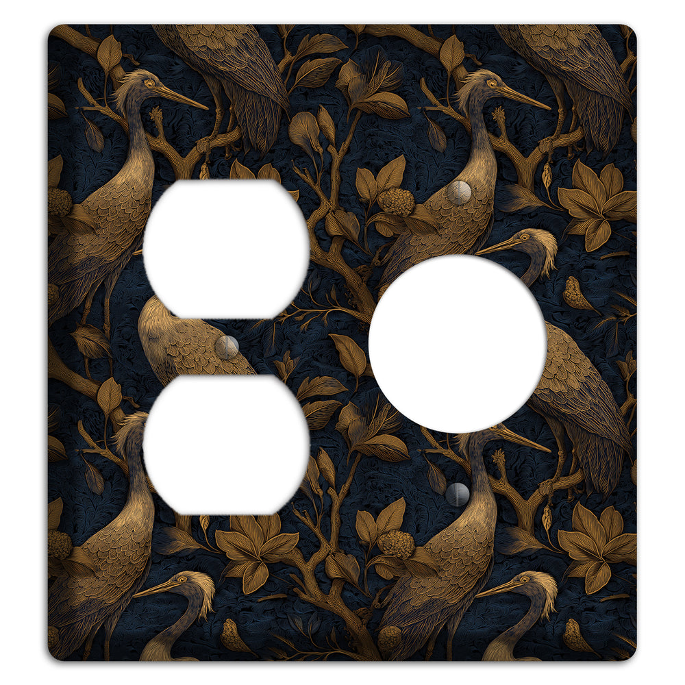 Gilded Heron Dusk Duplex / Receptacle Wallplate