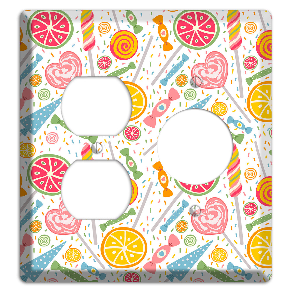 Candy Carnival (White) Duplex / Receptacle Wallplate