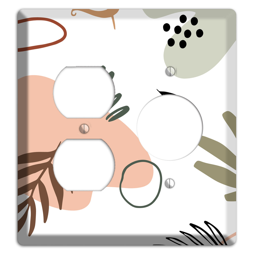 Botanical Scatter Duplex / Receptacle Wallplate