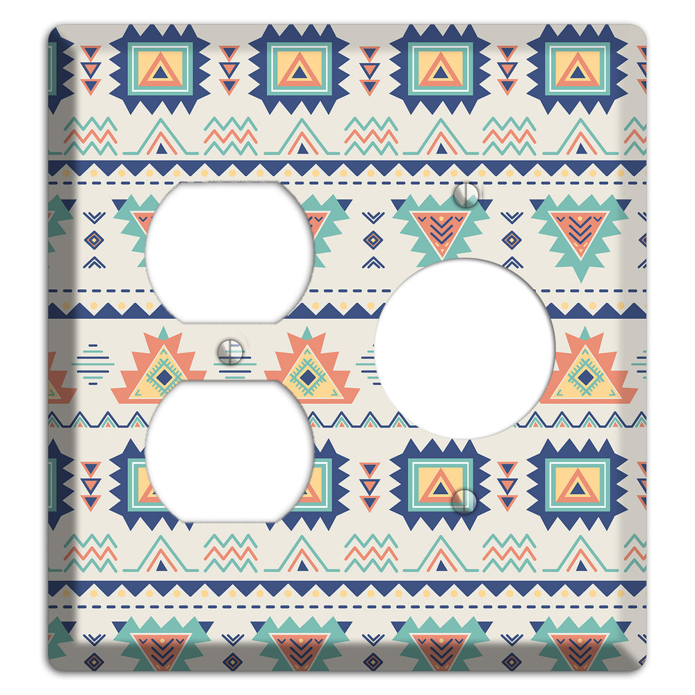 Desert Geometry Duplex / Receptacle Wallplate