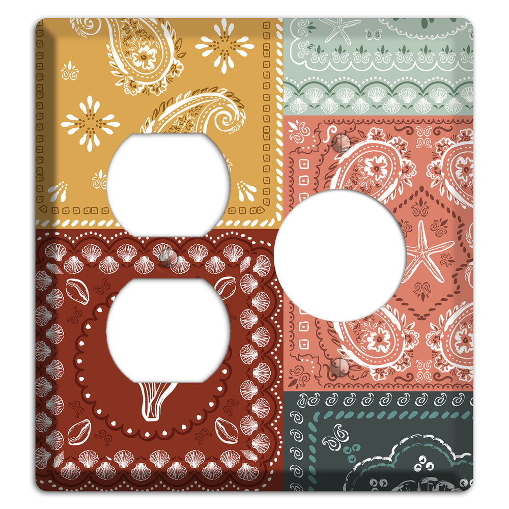 Patchwork Shore Reverie Duplex / Receptacle Wallplate