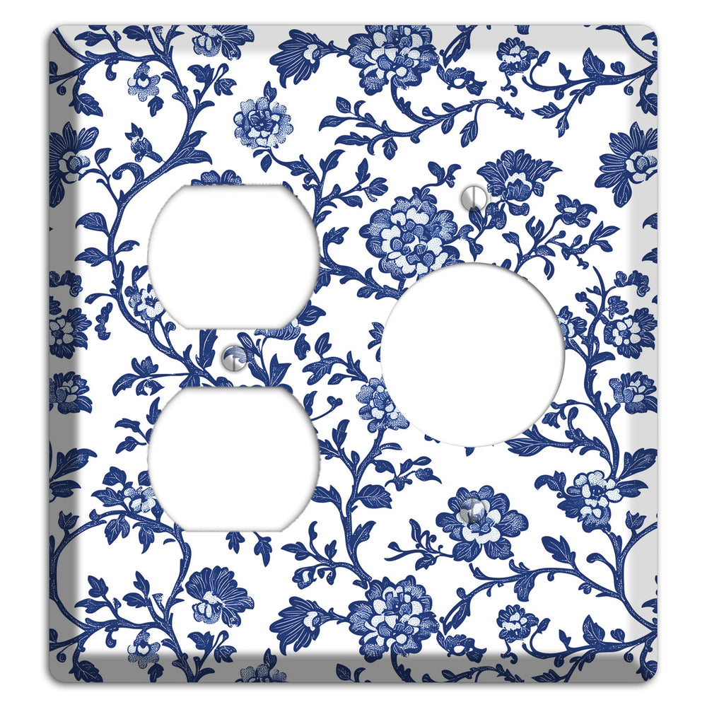 Porcelain Vine Reverie Duplex / Receptacle Wallplate