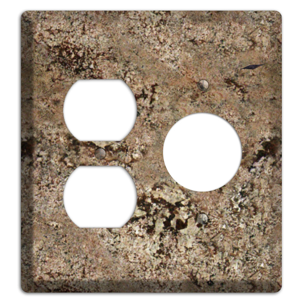 Crema Bordeaux Granite Duplex / Receptacle Wallplate