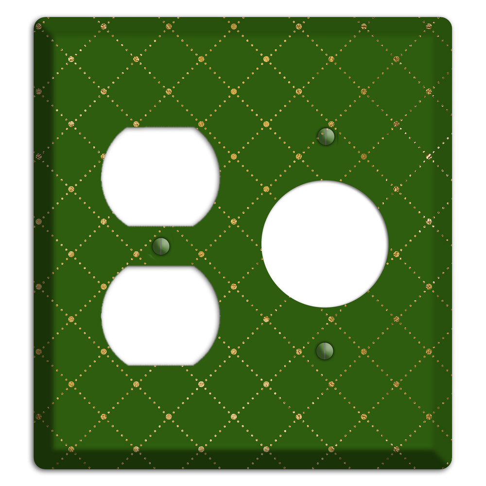 Beaded Lattice Duplex / Receptacle Wallplate