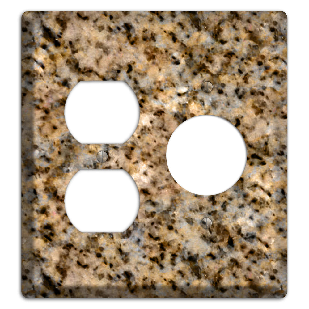 Giallo Ornamental Granite Duplex / Receptacle Wallplate