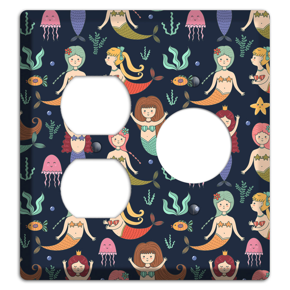 Mermaid Lagoon Party Duplex / Receptacle Wallplate