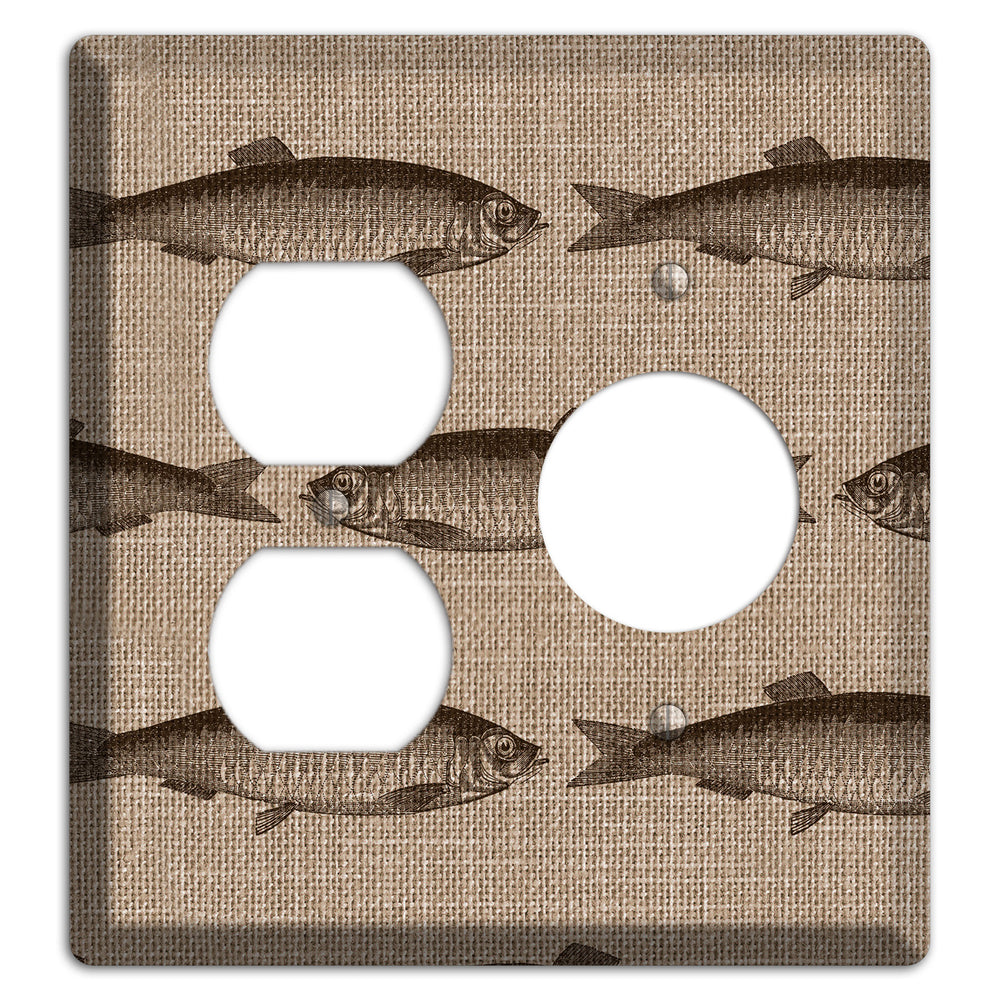 Shoal Sketch Duplex / Receptacle Wallplate