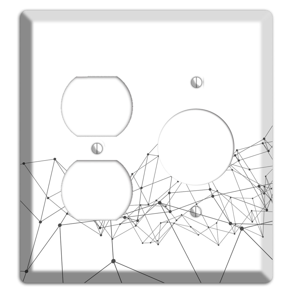 Fractured Cartography Duplex / Receptacle Wallplate