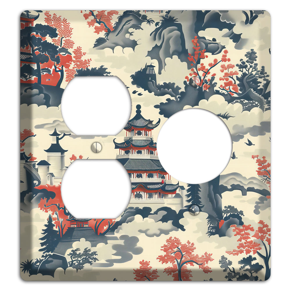 Ink & Ember Pagoda Duplex / Receptacle Wallplate