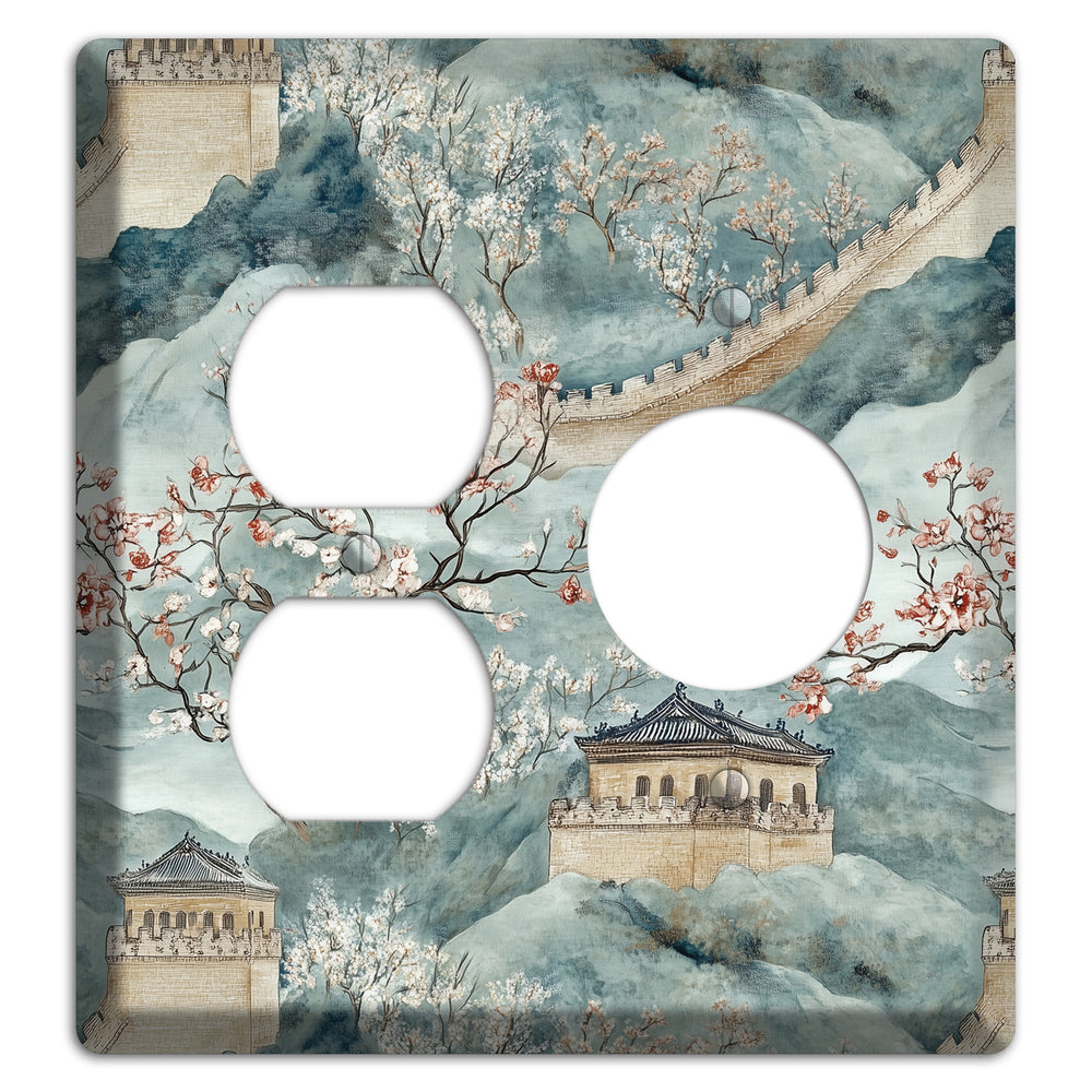 Rampart & Blossom Duplex / Receptacle Wallplate