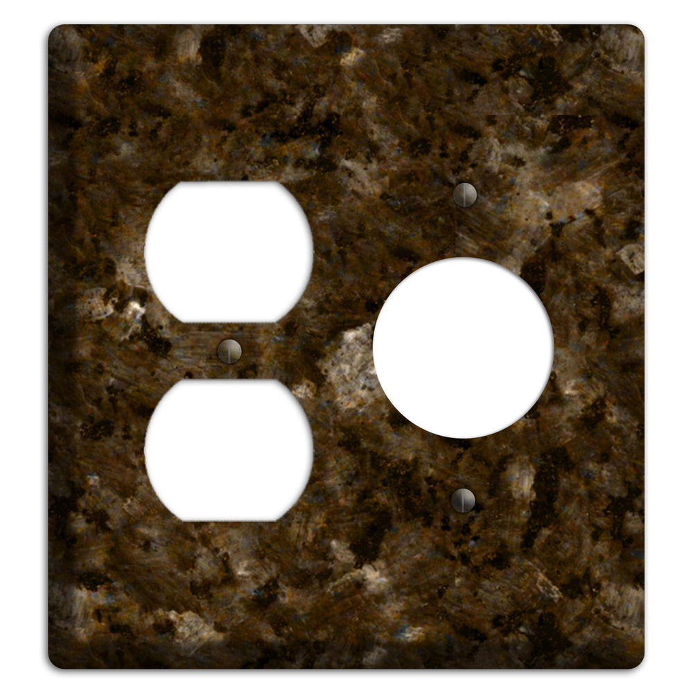 Tropical Brown Granite Duplex / Receptacle Wallplate