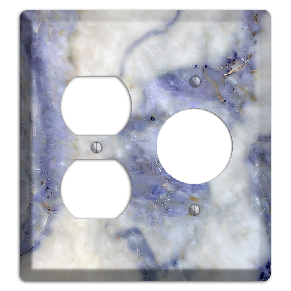 Spindle Marble Duplex / Receptacle Wallplate