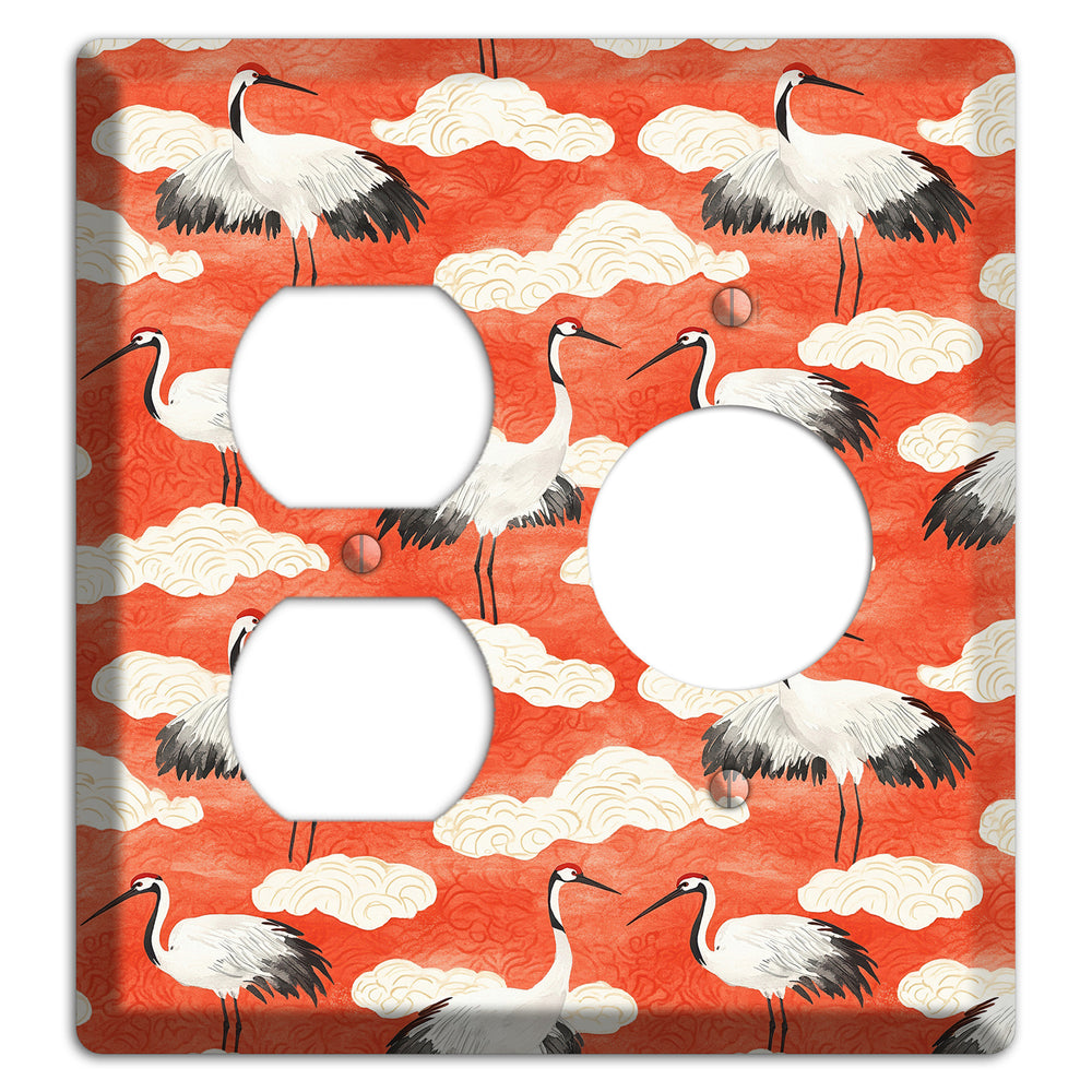 Vermillion Cloud Ceremony Duplex / Receptacle Wallplate