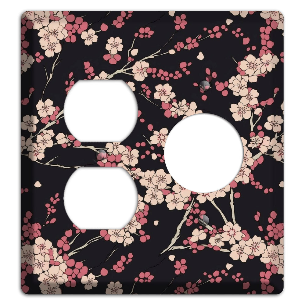 Night Blossom Drift Duplex / Receptacle Wallplate