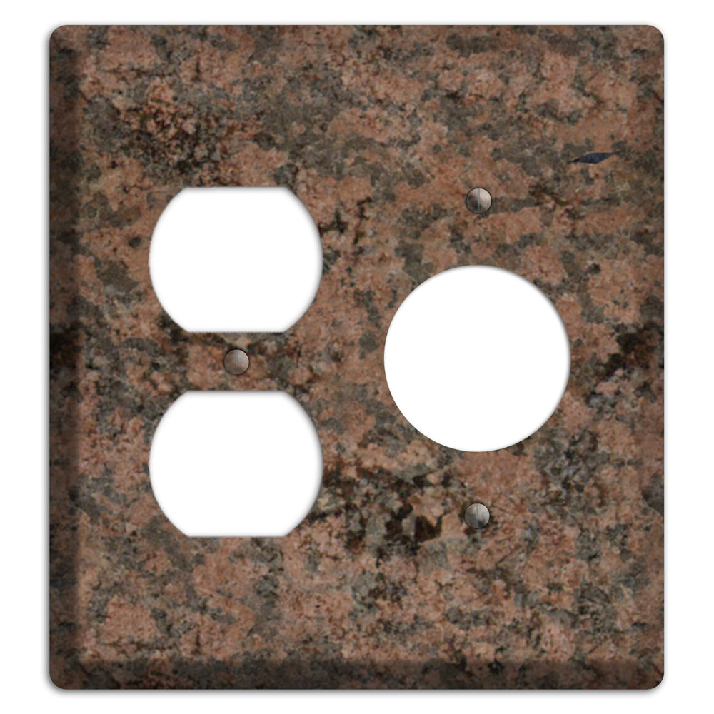 Granite Name: Indian Dakota Granite Duplex / Receptacle Wallplate