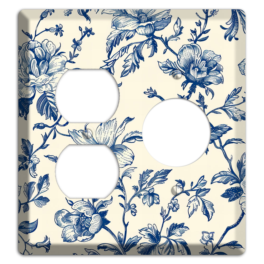 Garden Indigo Reverie Duplex / Receptacle Wallplate