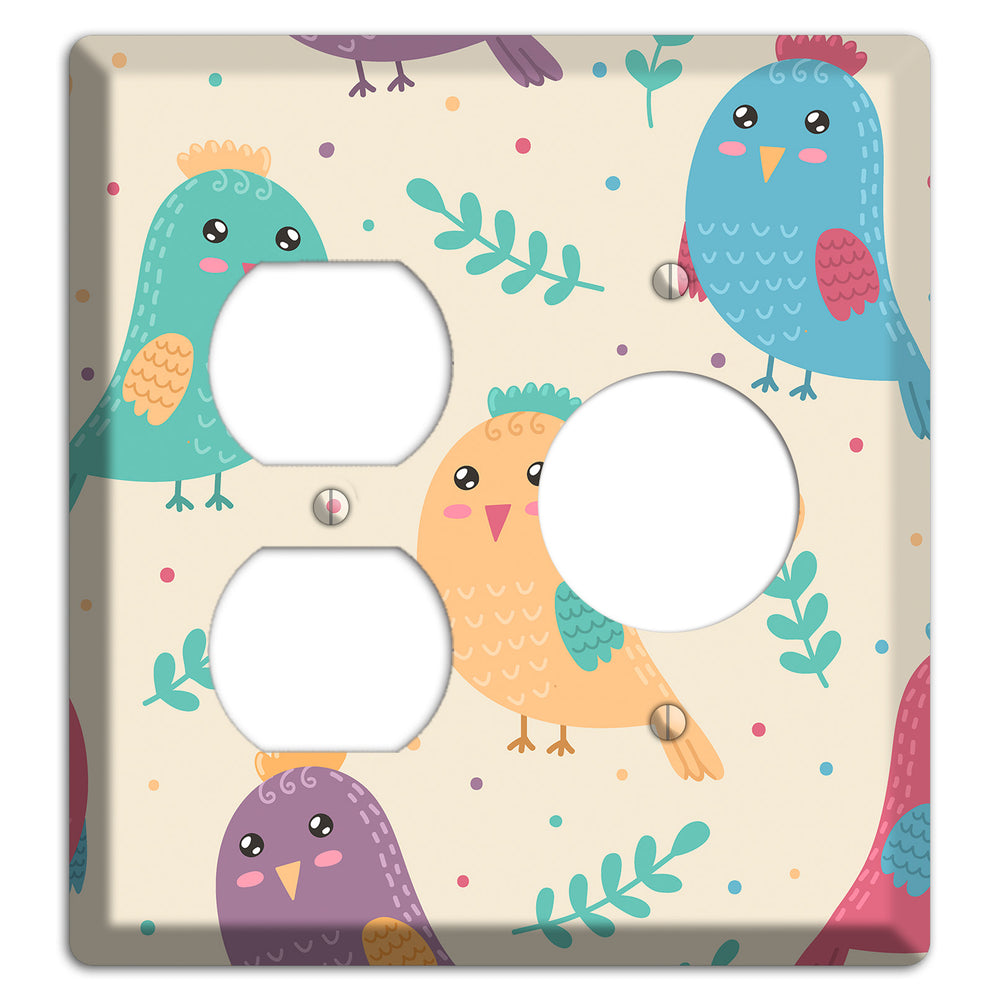 Jungle Giggles (Light) Duplex / Receptacle Wallplate