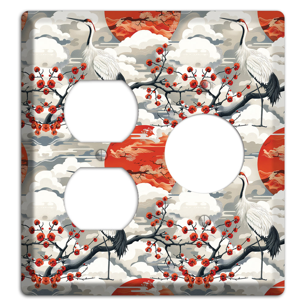 Vermillion Sun Rising Duplex / Receptacle Wallplate