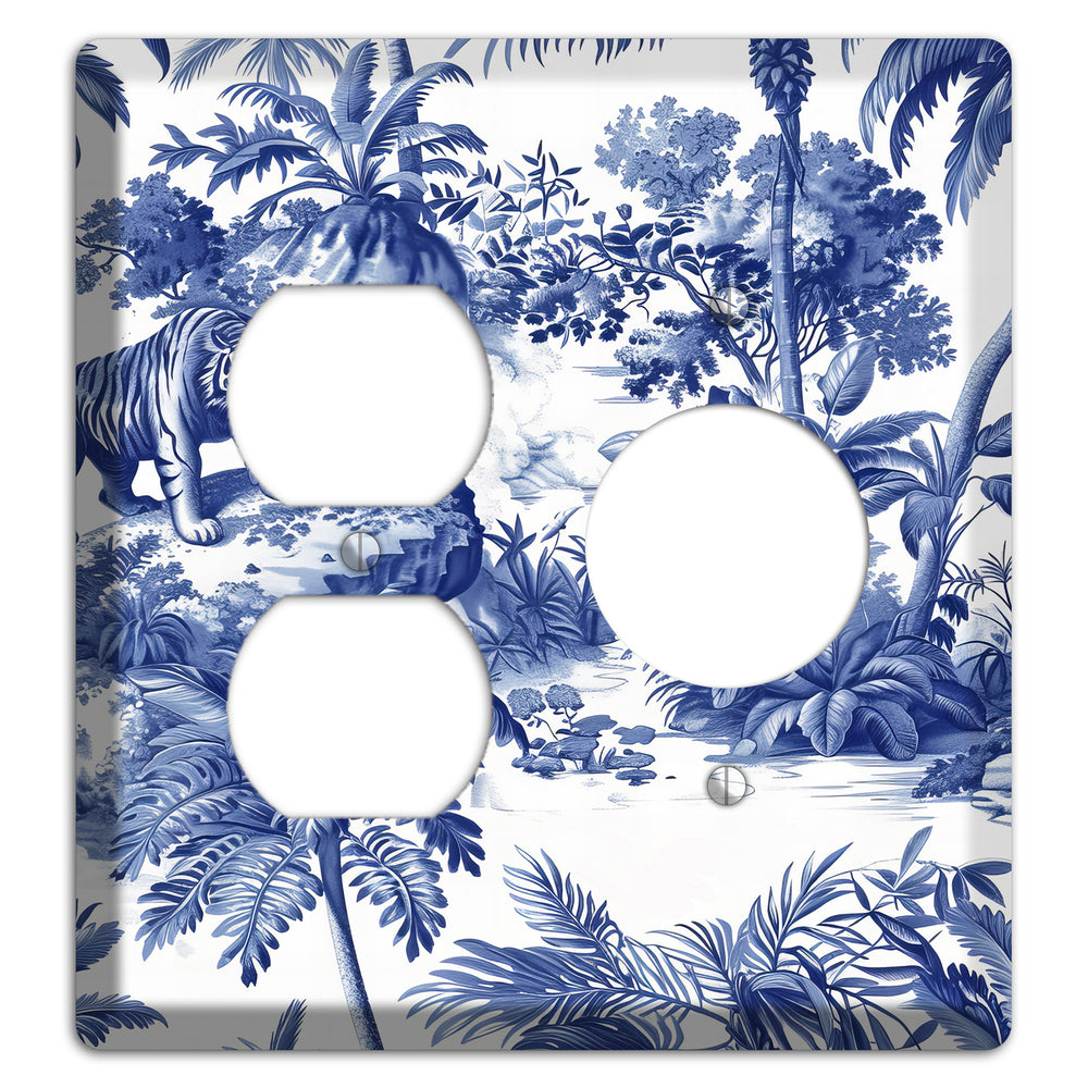 Bengal & Palm Duplex / Receptacle Wallplate