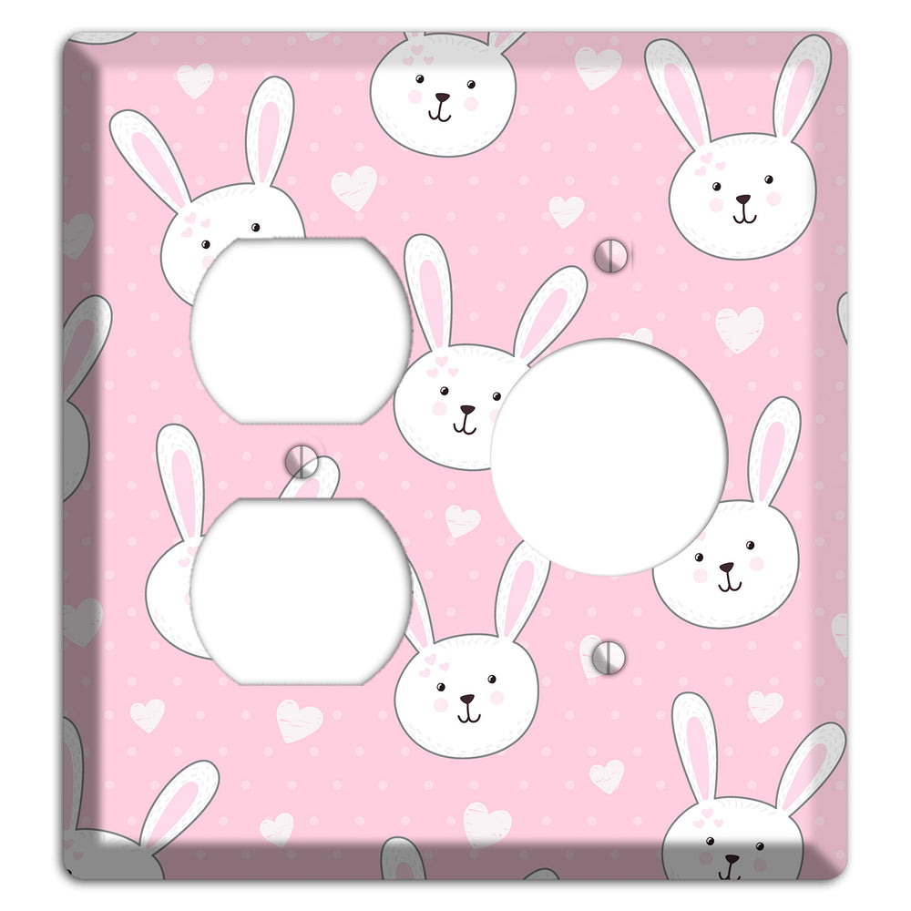 Bunny Love Duplex / Receptacle Wallplate