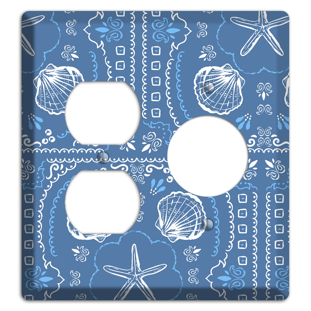 Cerulean Bandana Shore Duplex / Receptacle Wallplate