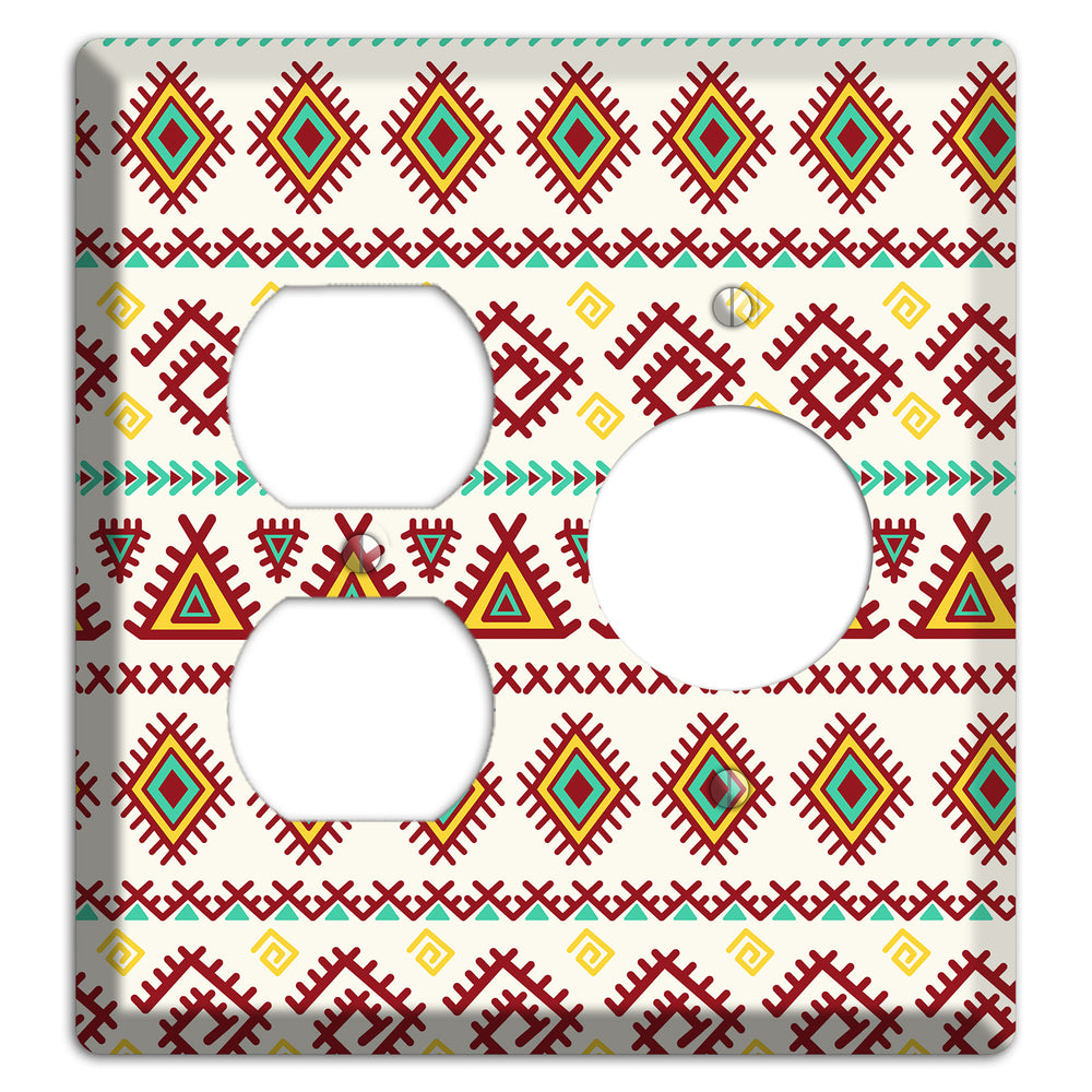 Crimson Tapestry Duplex / Receptacle Wallplate