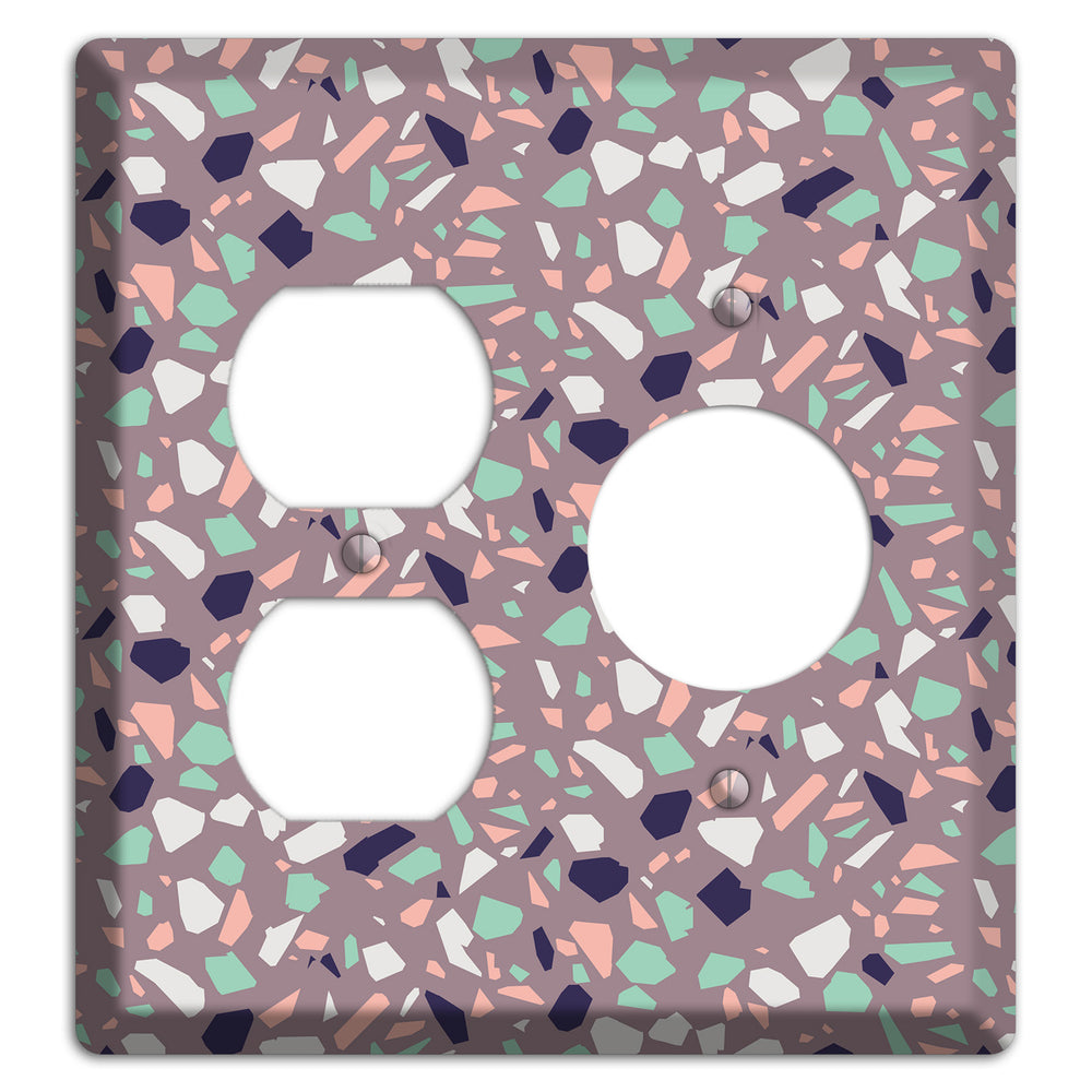 Lavender Shard Duplex / Receptacle Wallplate