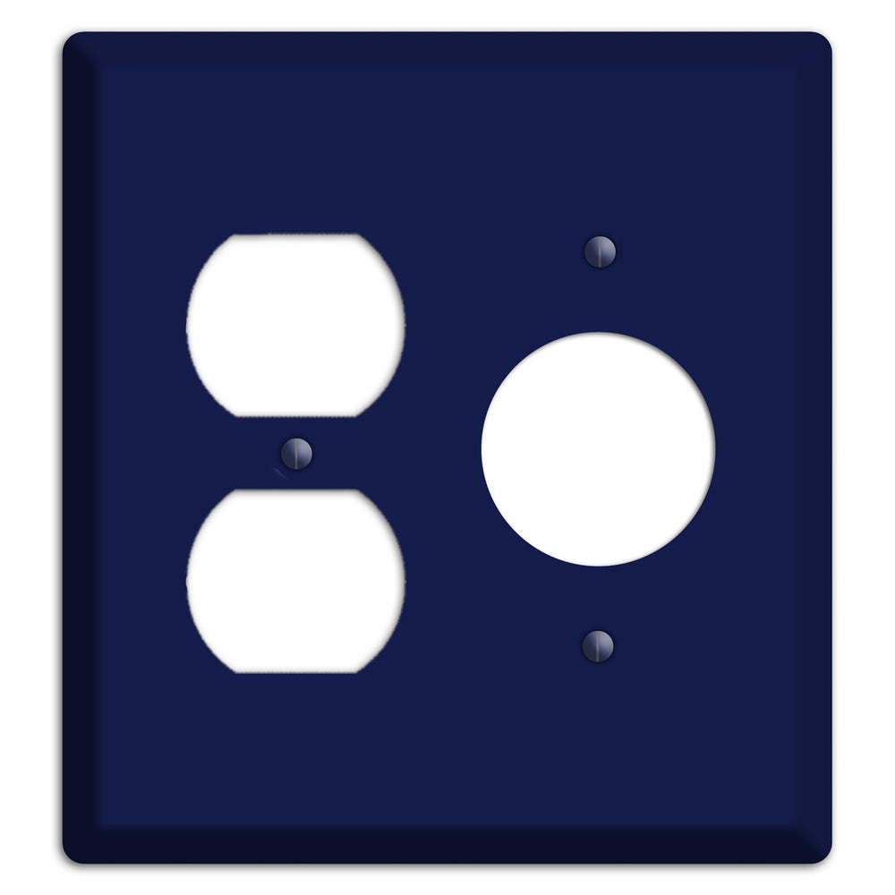 Baxter Midnight Navy Solid Duplex / Receptacle Wallplate