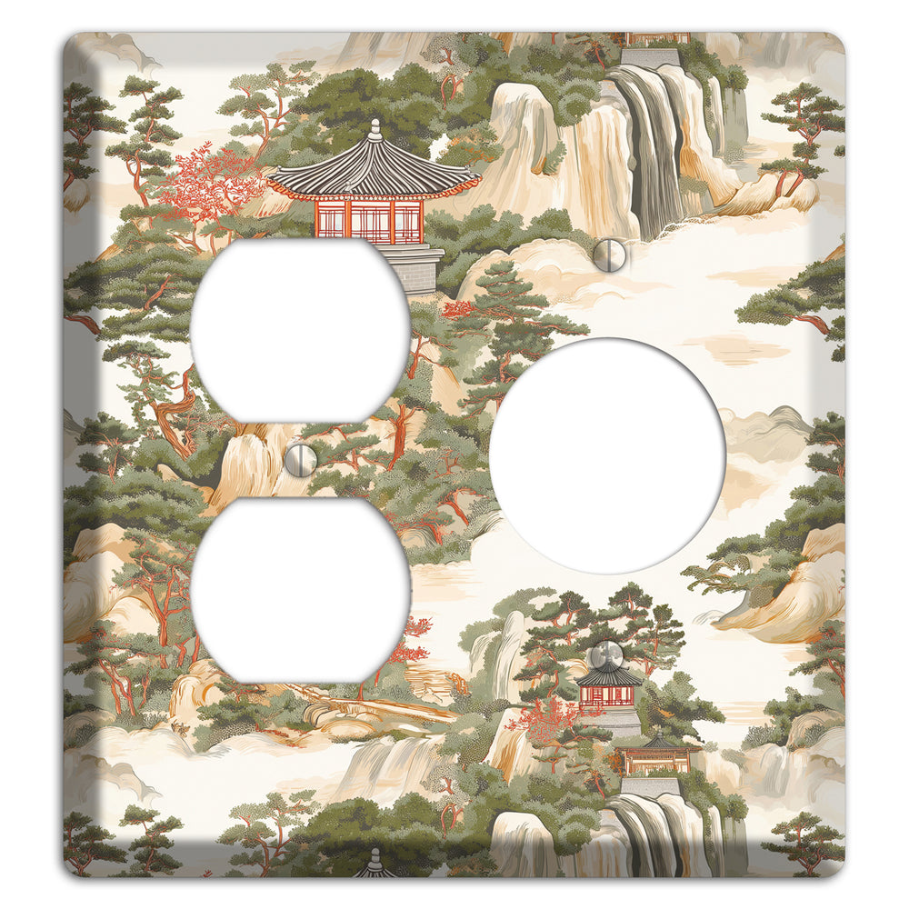 Mountain Pavilion Mist Duplex / Receptacle Wallplate