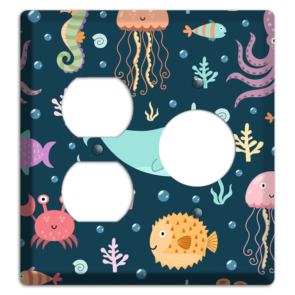 Deep Sea Cuties Duplex / Receptacle Wallplate
