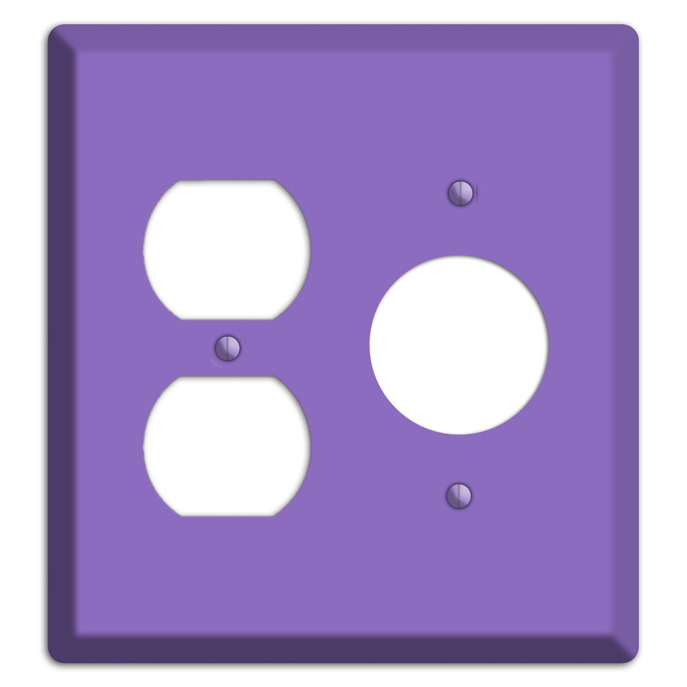 Baxter Violet Bloom Duplex / Receptacle Wallplate