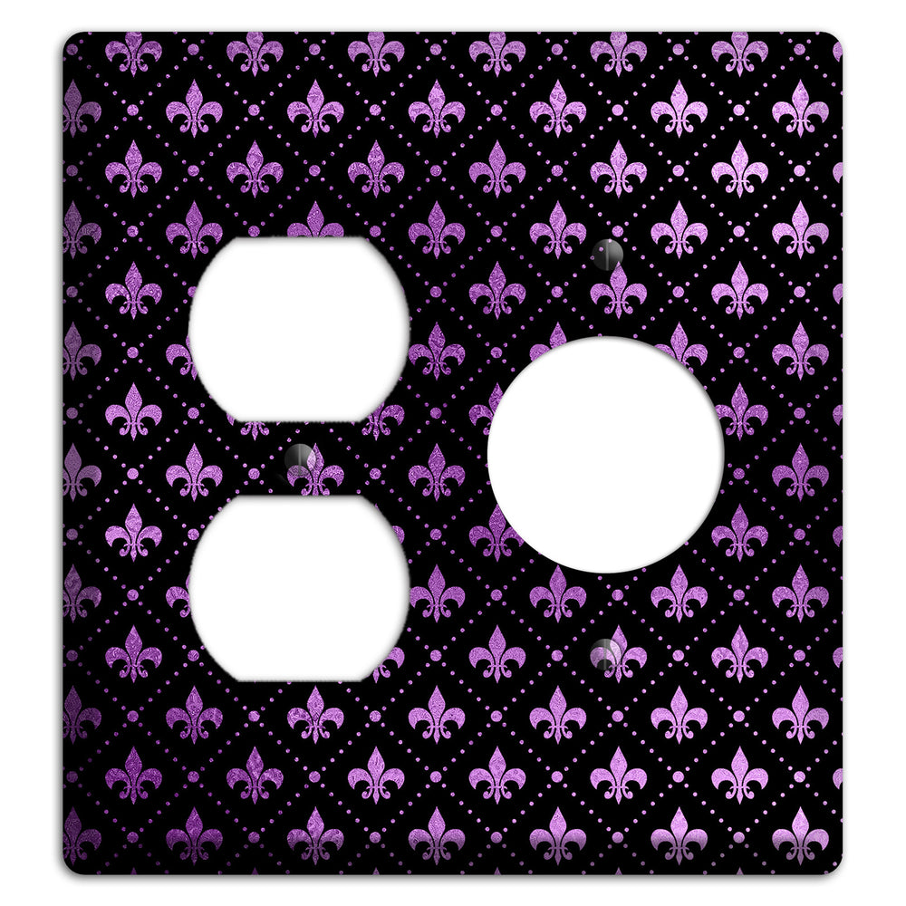 Royal Lilac Grid Duplex / Receptacle Wallplate